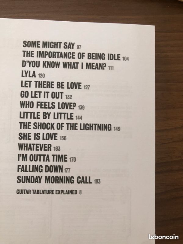 Guitare Song book Oasis - Time Flies (image 4)