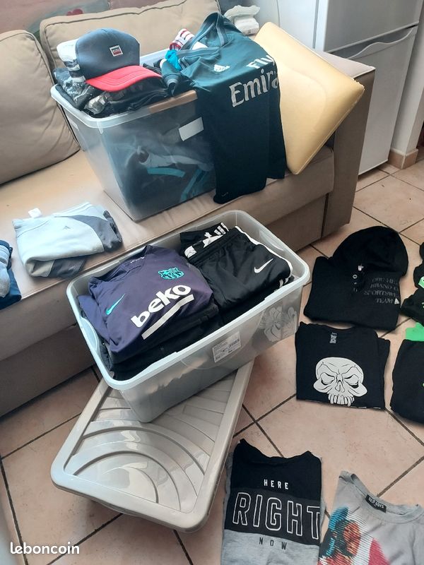 Lot vêtements garçons 12 ans t shirt sweat veste adidas (image 1)