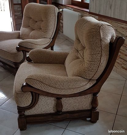 2 fauteuils armature bois (image 3)