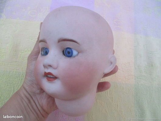 Poupée Ancienne En Porcelaine – Made In Germany – Bouche Ouverte – Pièce De Collection