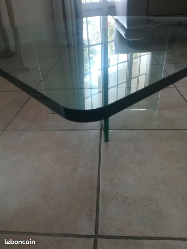 Table de salon verre , carrée (image 4)