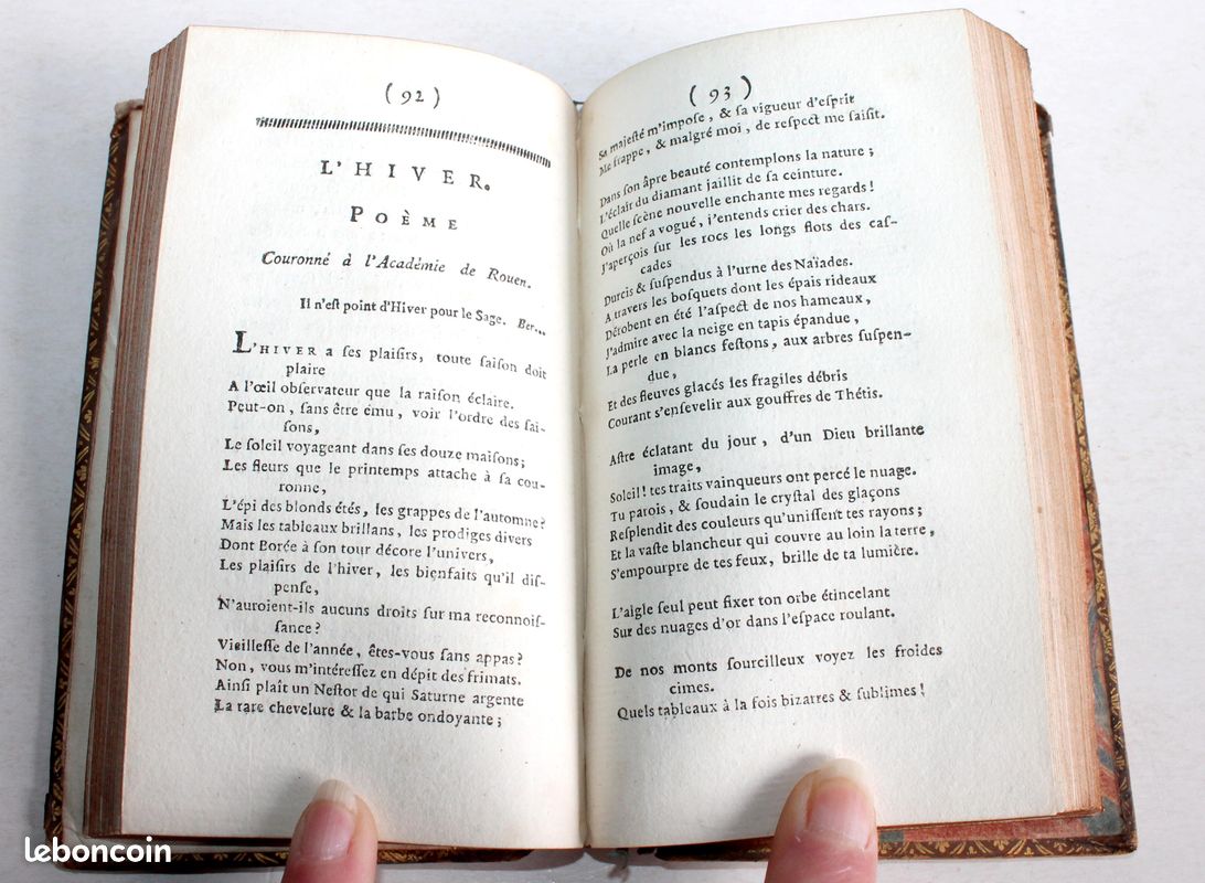 POESIES DE M. BERANGER TOME SECOND 1785 A LONDRES, LIVRE 18e CONTENANT 55 PIECES (image 3)