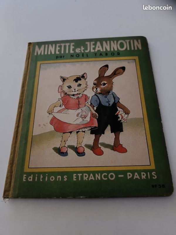 Livre ancien Minette et jeannotin (image 1)