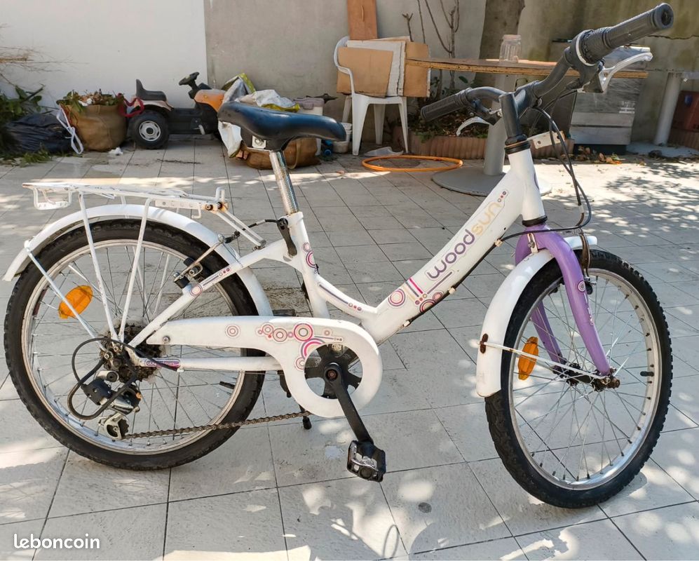 Vélo Pliant VÃ©lo Woodsun 20 Pouces Fille Vélo Fille Velo 20