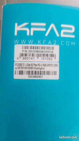 Nvidia RTX 3060Ti 8GO KFA2 4