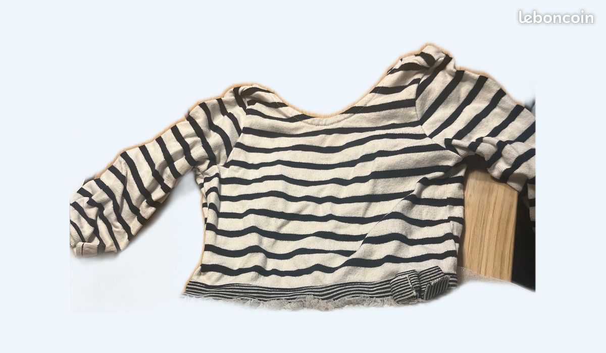 Robe petit bateau marinière 18M (image 1)