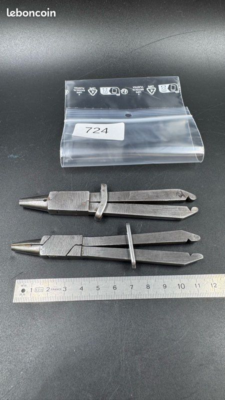 Lot de 2 pinces à tenon pour horloger mais idéal atelier d’horlogerie bijouterie (image 2)