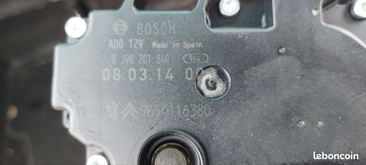 Moteur essuie-glace arrière C4 picasso 9654116380 (image 3)