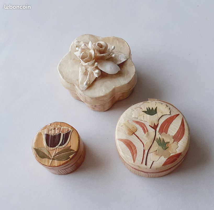 Lot 3 petites boites décoratives (image 1)