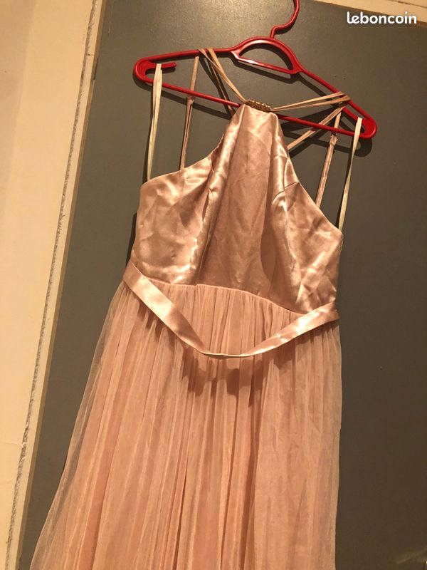 Robe en tulle et satin rose (image 1)