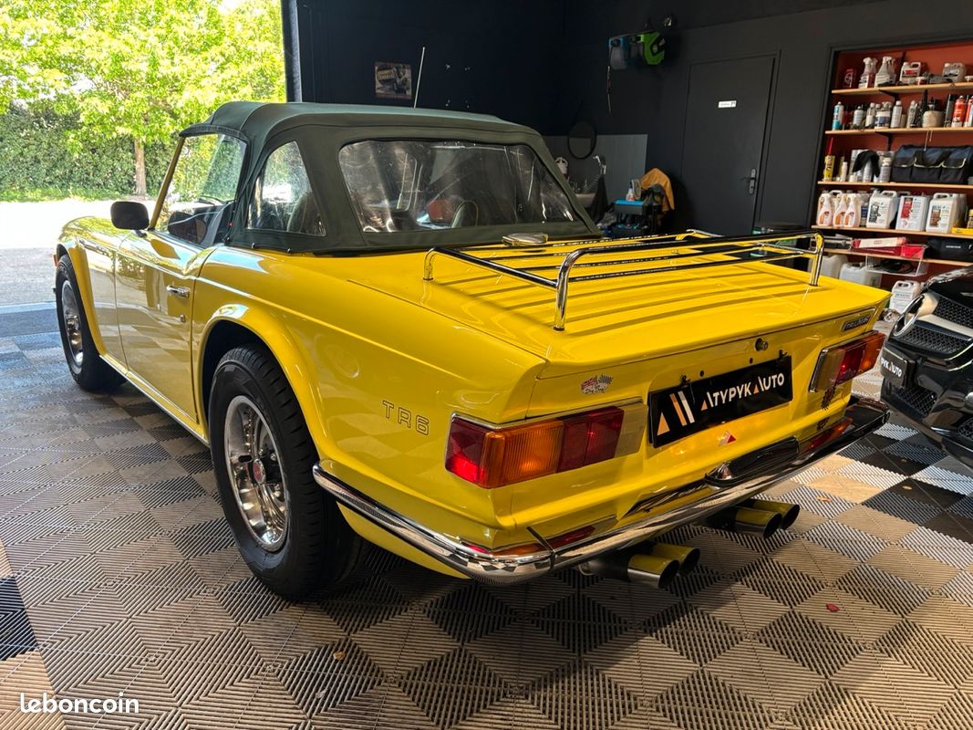 Roadster anglais Triumph TR6 2,5 6 cylindres double Carburateurs Stromberg, très belle look unique (image 6)
