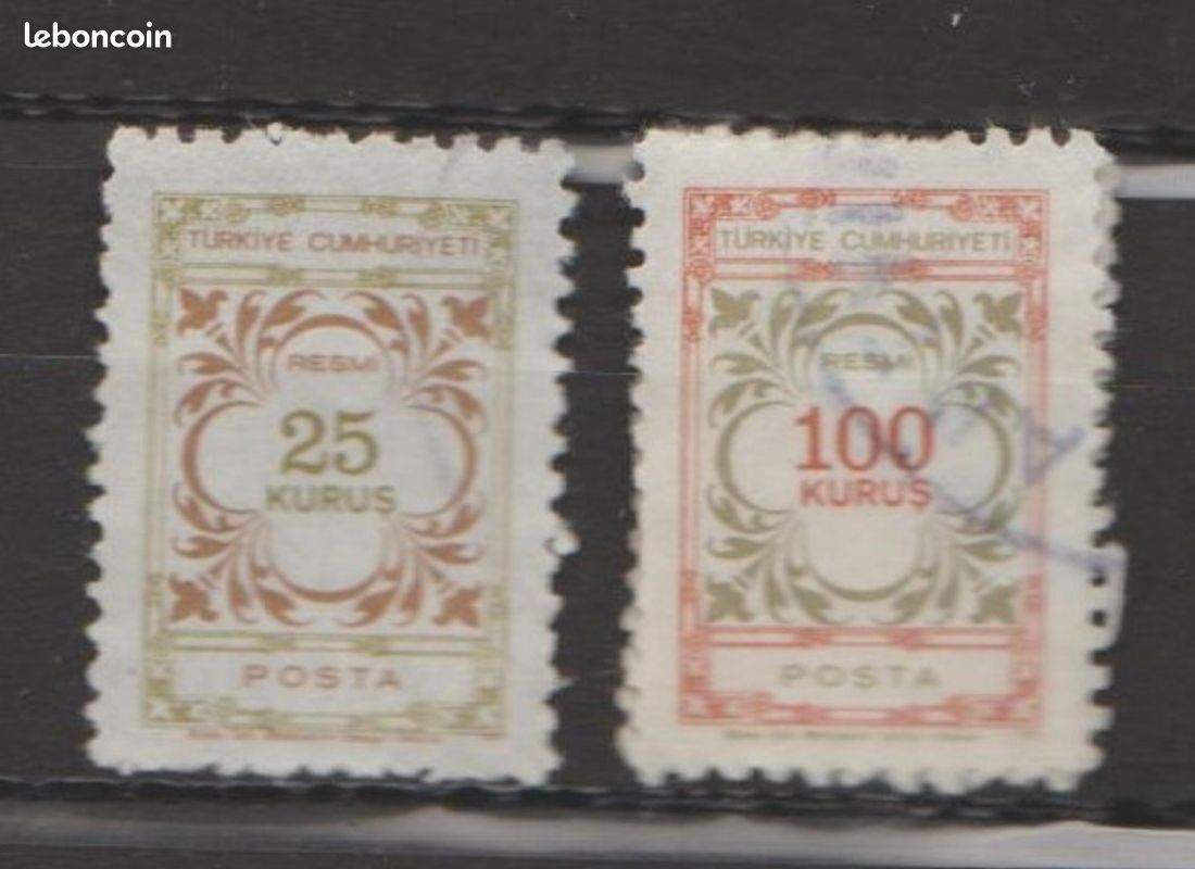 Turquie lot 10 timbres de Service Année 1963 1960 1968 1969 et 1971 - Collection