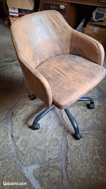 Lot de 7 fauteuils de bureau / salle à manger – Style Industriel / Vintage (image 15)