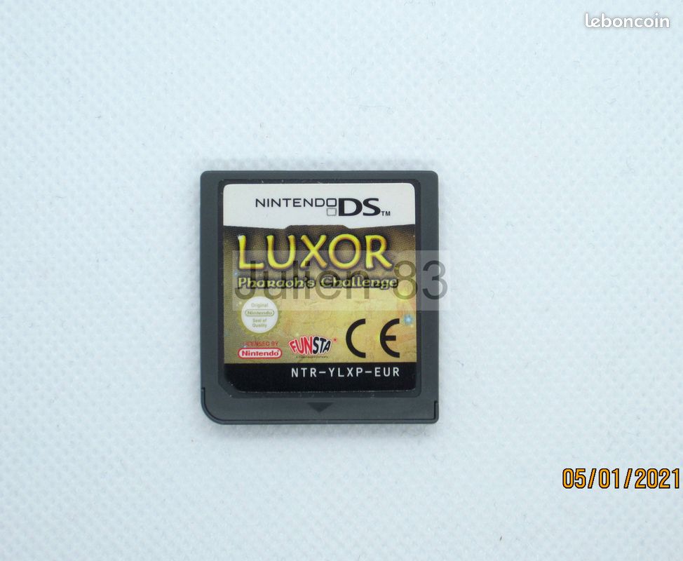 Luxor Pharaoh's Challenge - Nintendo DS - jeu en français – étui offert - testé SAUVEGARDE OK (image 1)