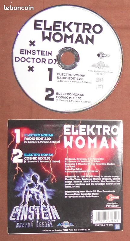 Einstein Doctor Dee Jay - Elektro woman - CD Single (image 2)