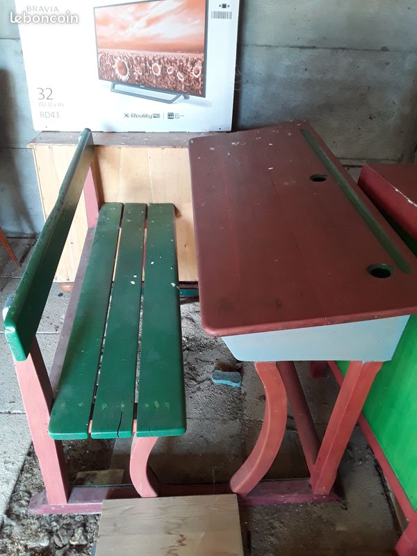 Bureau ecolier ancien (image 3)