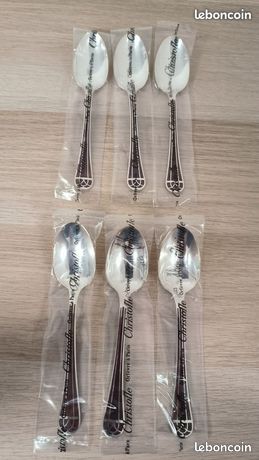 Ménagère Talisman Métal Argenté & Laque De Chine Verte De CHRISTOFLE 93 Pieces