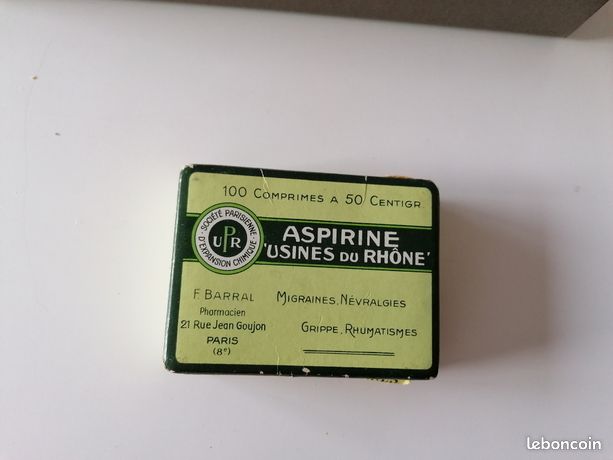 Boîte aspirine carton ancienne