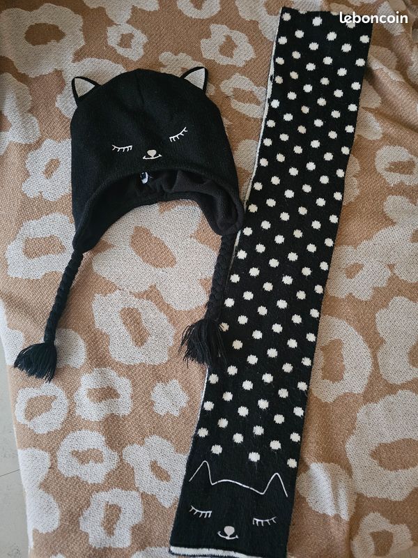 Ensemble bonnet + écharpe enfant (image 1)