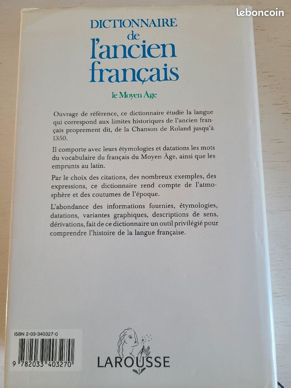 Dictionnaire de l'ancien français Larousse (image 2)