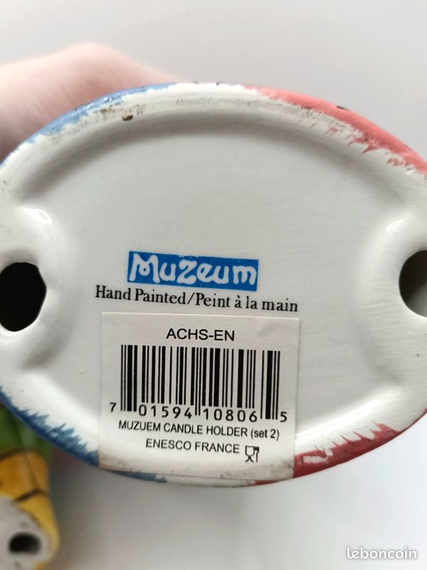 Picasso Muzeum - Paire de bougeoirs & candélabres en céramique Art Abstrait (image 6)