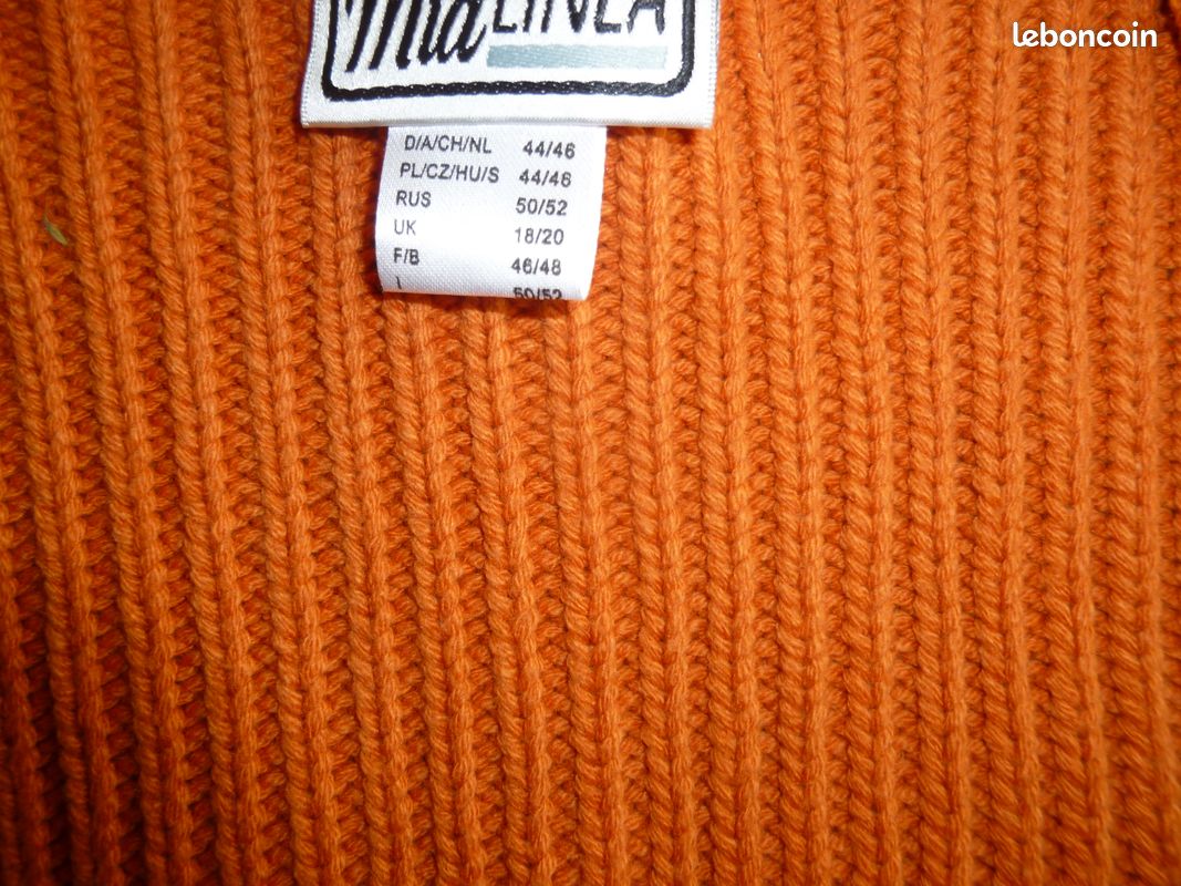 GILET Manches Courtes ORANGE NEUF 44/46 (image 2)