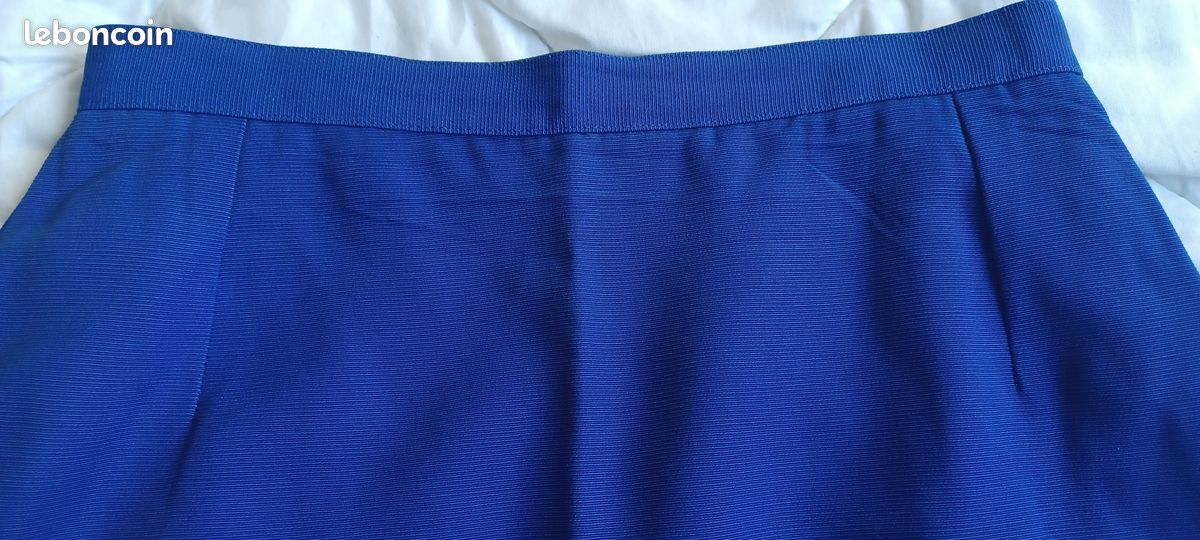 Jupe Caroll En Soie Beige – Taille 40 – Coupe Ample à Godets – Occasion Très Bon état
