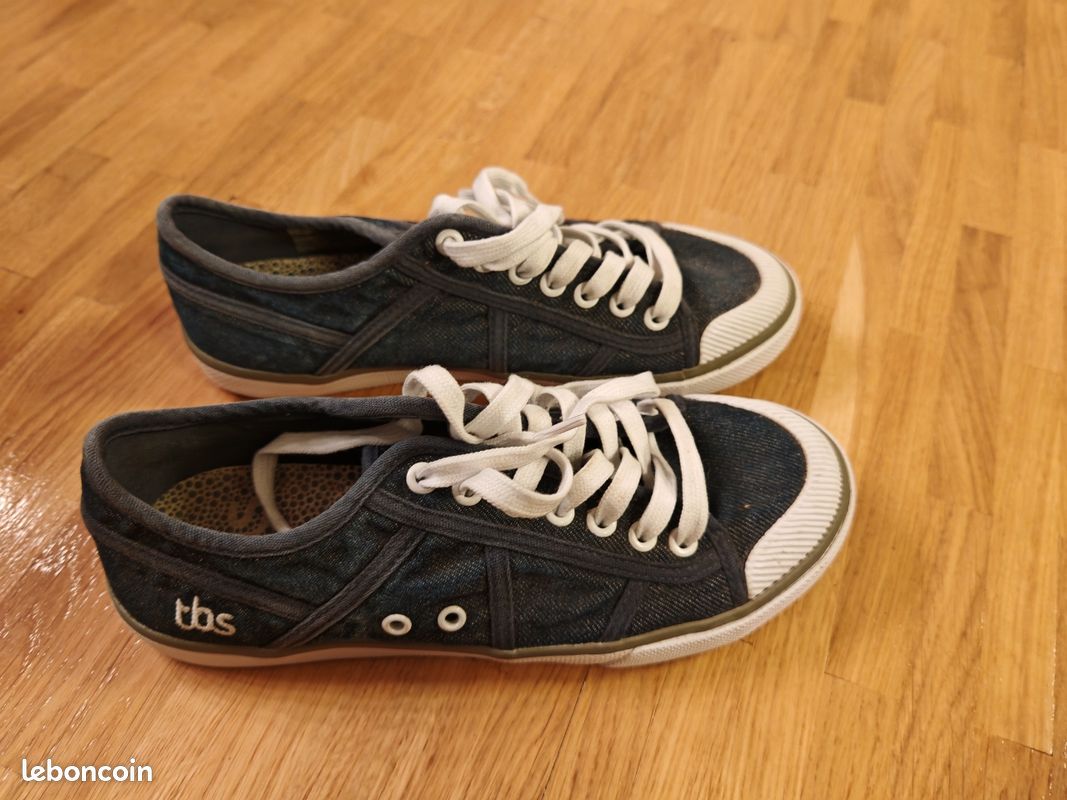 Toile Blanche Basket Blanche Tbs Chaussures Tennis Toile Blanche