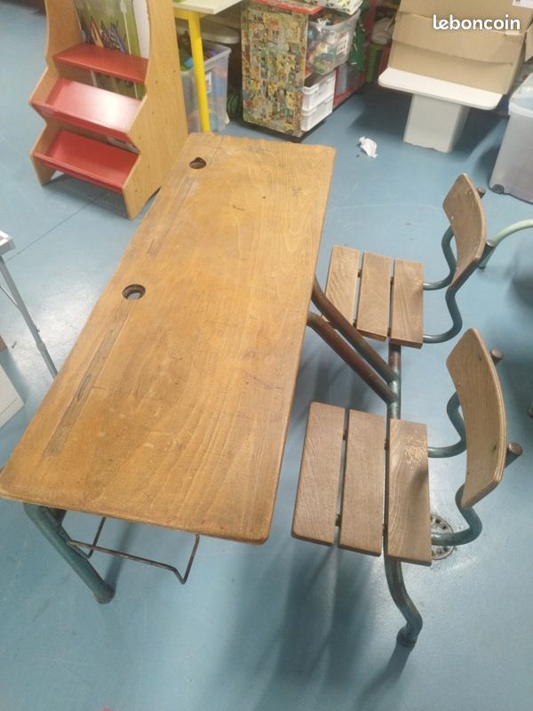 Ancien bancs d'école (image 1)