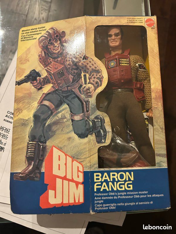 Mattel - Figurine articulée Big Jim – Baron Fangg - cod. 9302