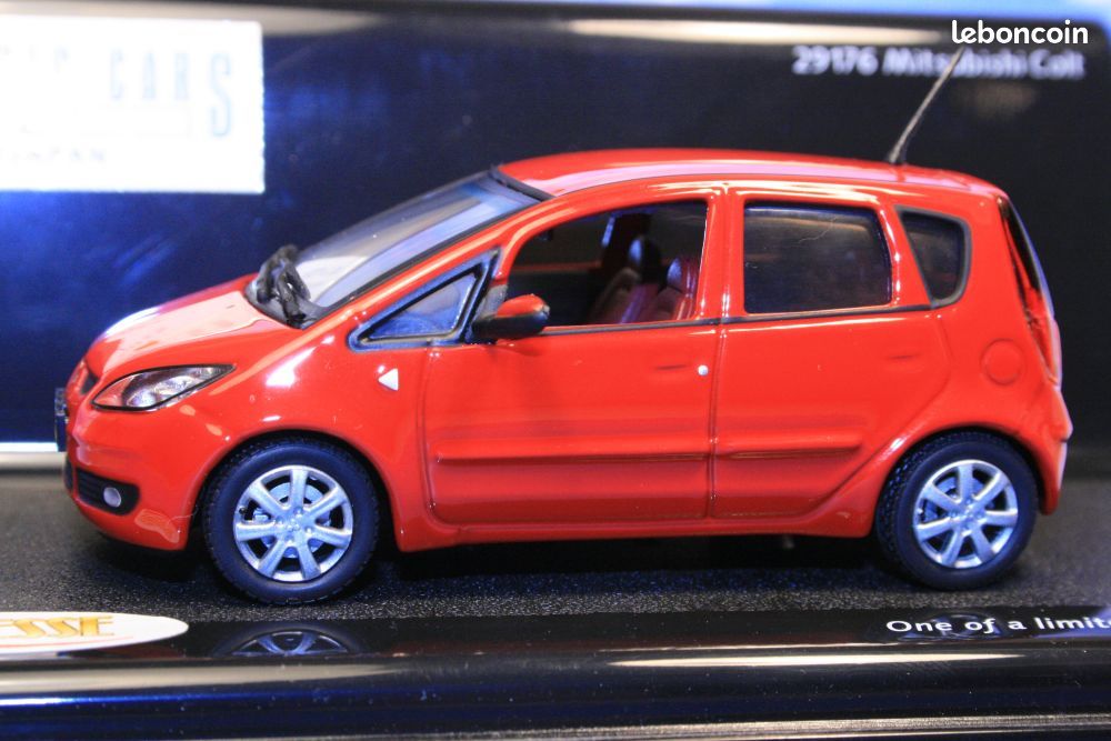 A collectible scale model Mitsubishi Colt from Vitesse