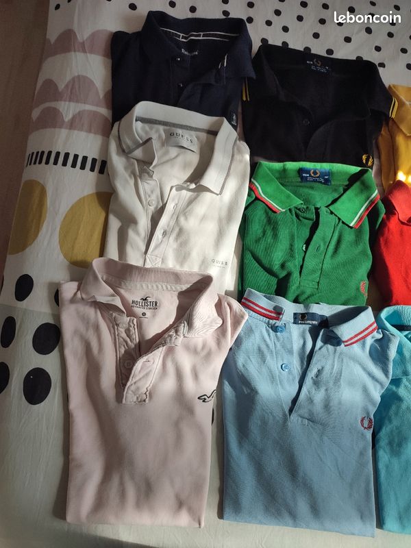 Lot polo de marque Guess/tommy/Fred Perry/Hollister etc.. Taille S (image 4)
