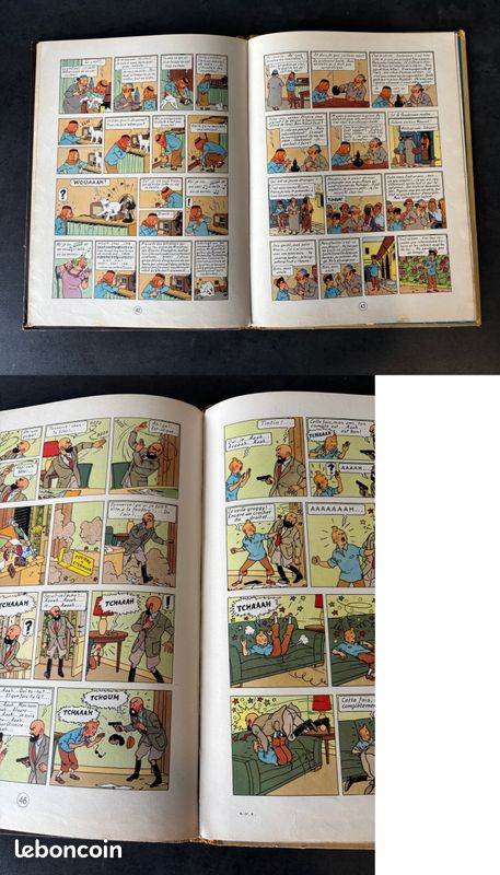 Tintin Au Pays De L'or Noir EO B4 De 1950 (image 13)