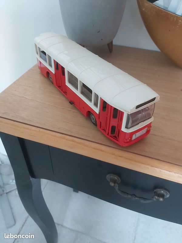 Autobus Saviem Norev - Jouet Ancien - Boîte D'origine - Époque CIJ - Très Bon état