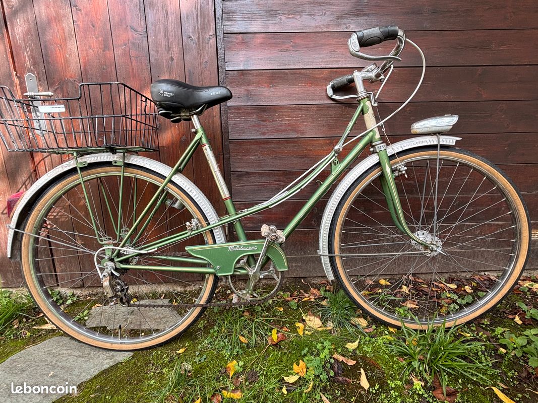 Vélo femme vintage Motobécane vert – collector – à réviser - Vélos