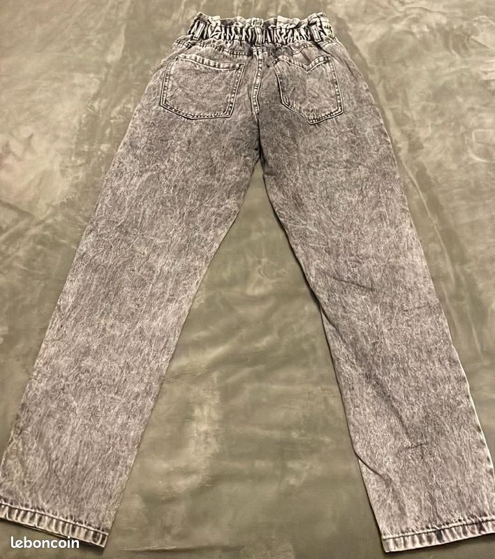 Pantalon Jean Flare Jennyfer Gris Taille 36 - Occasion Très Bon état, Coupe évasée