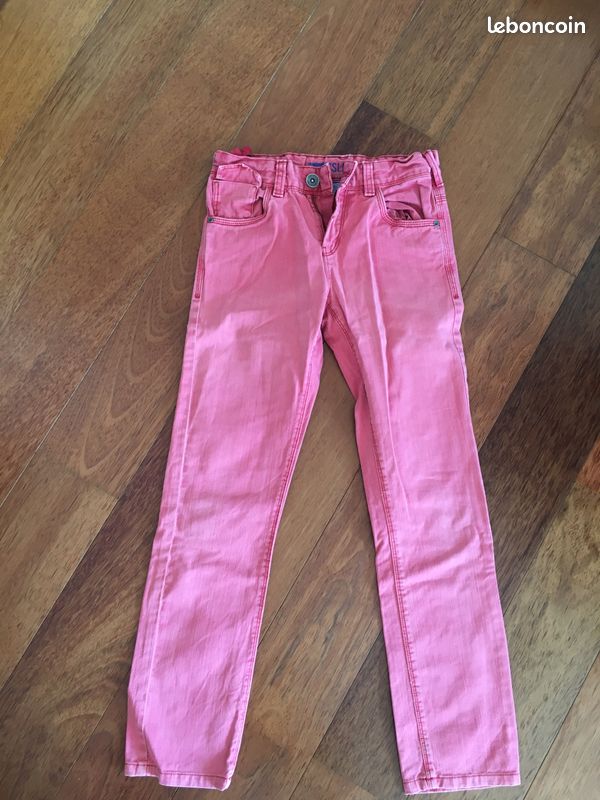 PANTALON JEANS rouge OKAIDI garçon 12 ans (image 2)