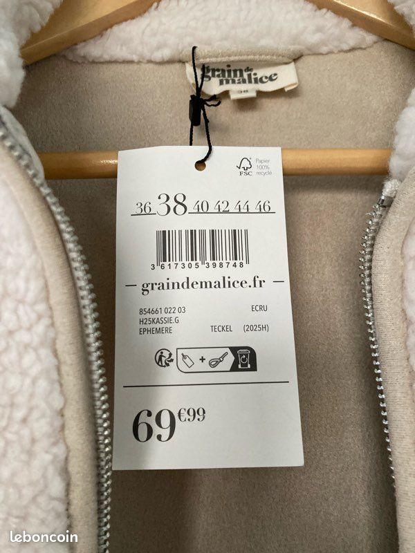 Veste Bomber Colorée Camouflage Graine De Malice - Taille 46 - Neuve Avec étiquette