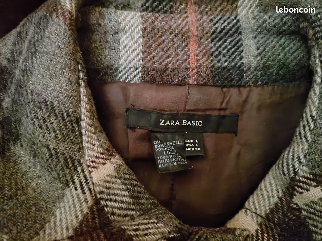 Manteau laine Femme Zara T40 Vêtements