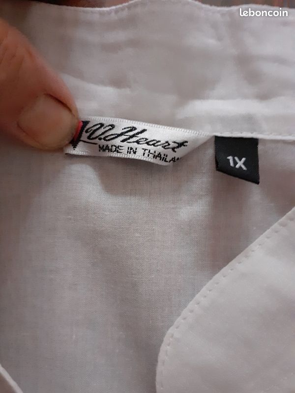 Chemise femme coton blanc brodé (image 6)
