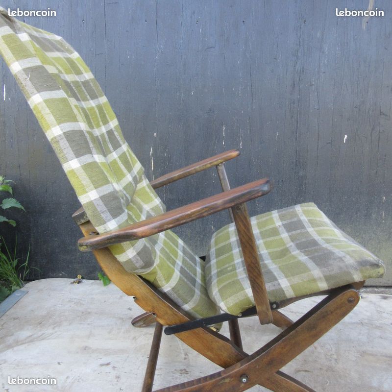 Fauteuil orientable modulable relax scandinave années 50 60 à restaurer (image 6)