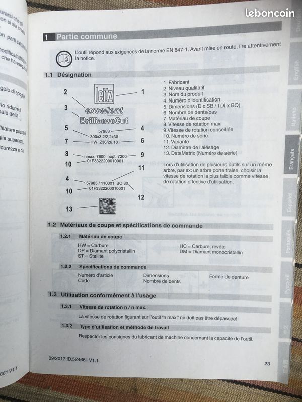 Disque à tronçonner Leitz pour fibrociment (image 3)