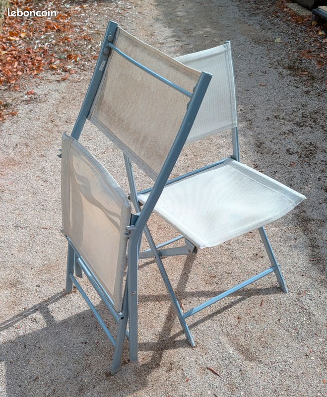 2 chaises de jardin pliantes (image 2)
