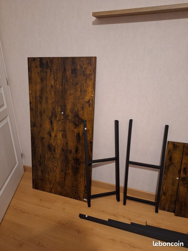 Bureau métal et bois (image 3)