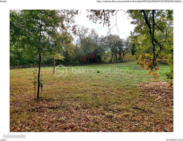 Terrain 1 039 m² Deaux
