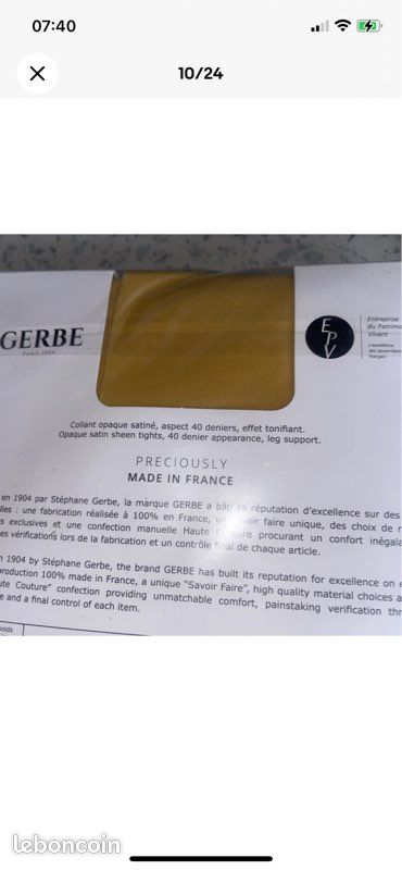 Gerbe 37 paires de collants et bas taille 1 (image 8)