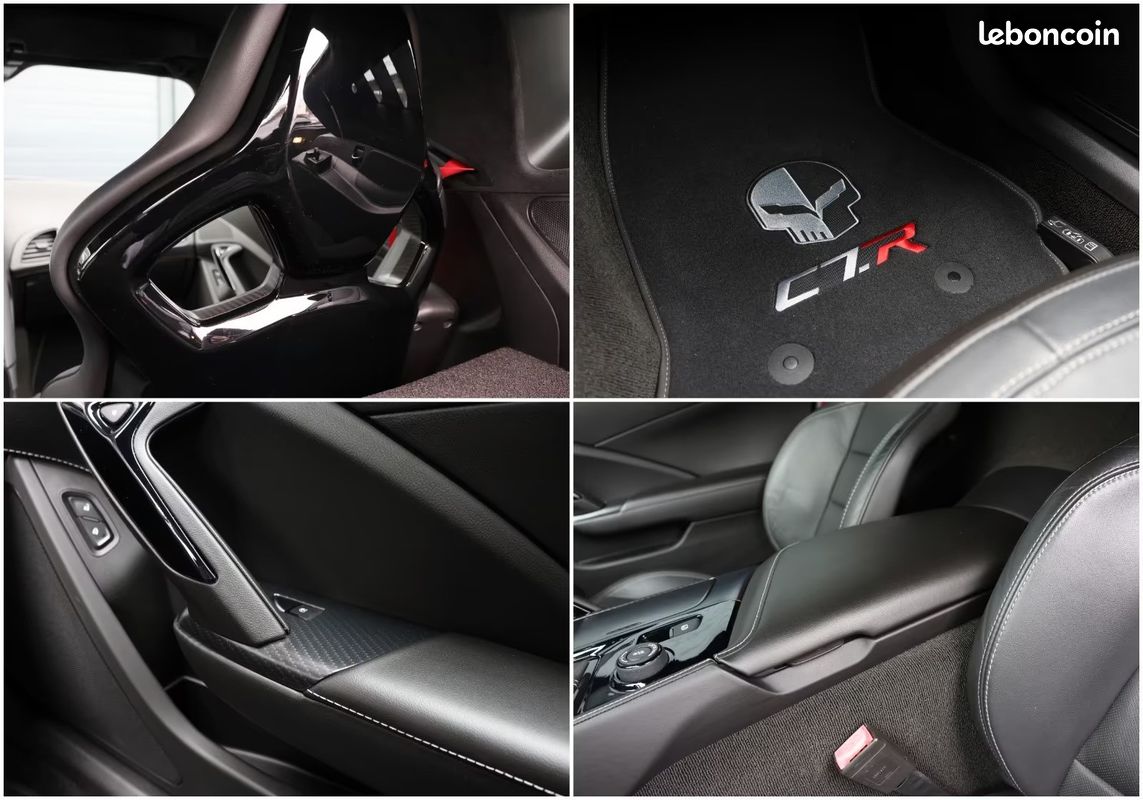 CORVETTE C7 Z06 6.2 V8 659 ch – HUD – Bose – Caméra 360° – Targa Carbone (image 40)