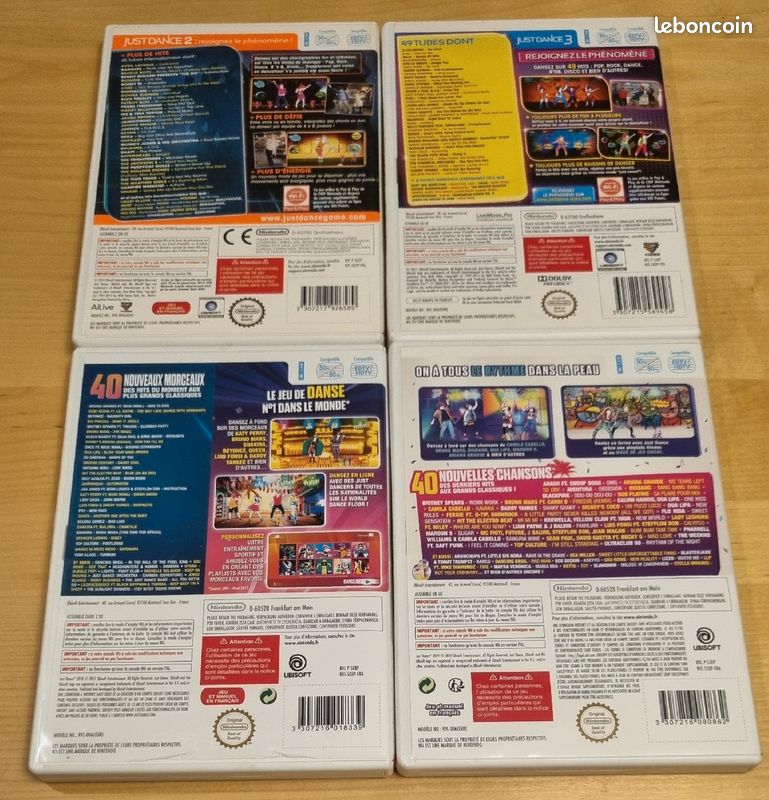 Lot de 4 jeux Just Dance Wii (image 2)