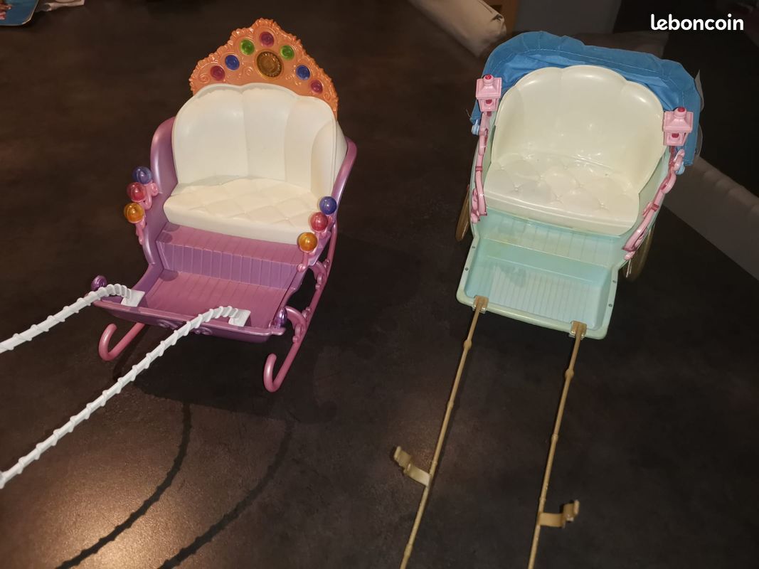 Calèche traineau pour cheval Barbie Mattel (image 8)