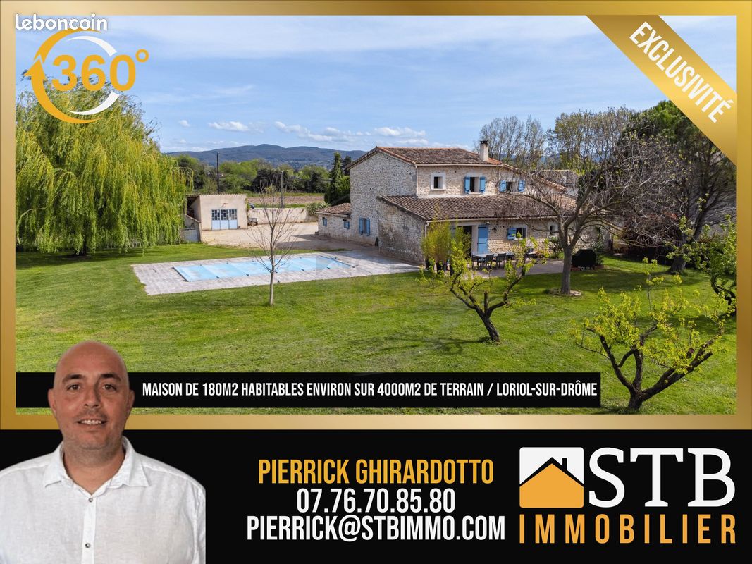 Maison 5 pièces 180 m² · à Loriol-sur-Drôme · 180 m² · 449 000 €